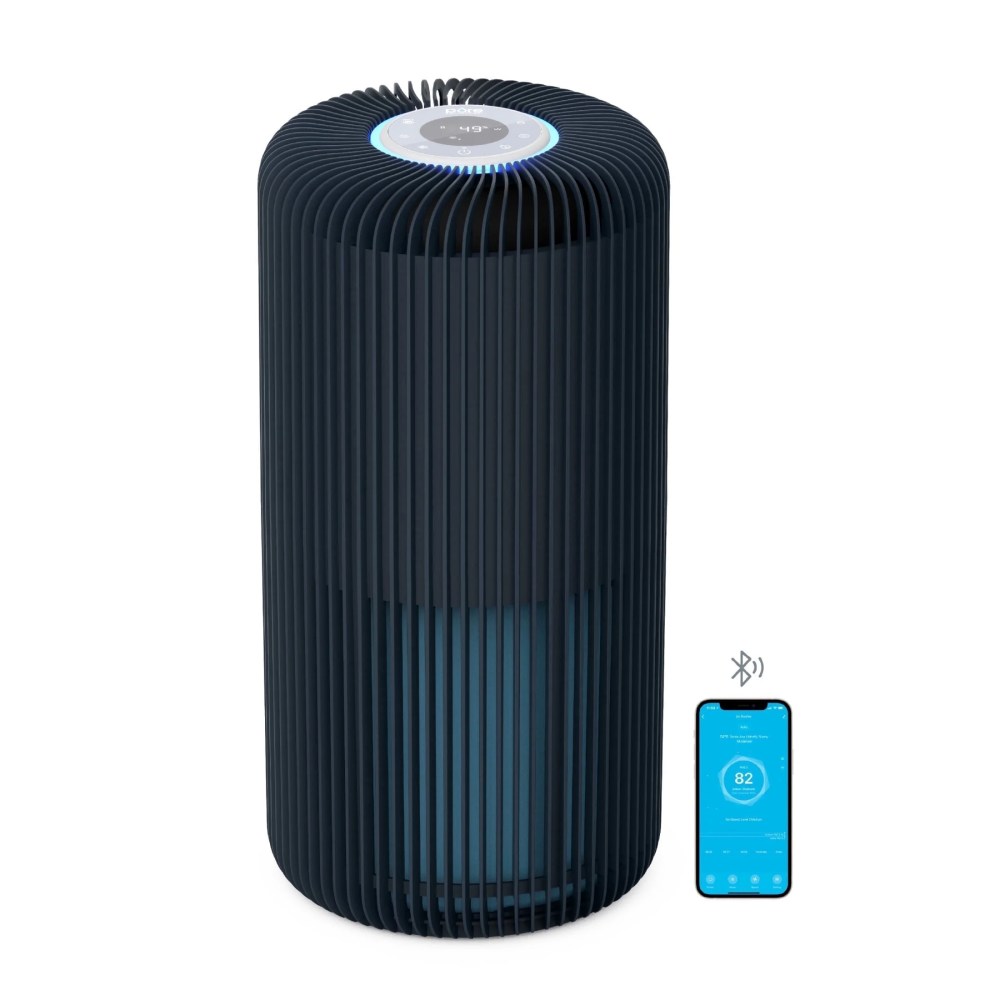 Pure Enrichment PureZone Turbo Smart Air Purifier for Large Rooms (1050 sq. ft. in 30 min.) - 5 Stage Filtration, Smartphone Compatible, Smoke, & Dust (Graphite)