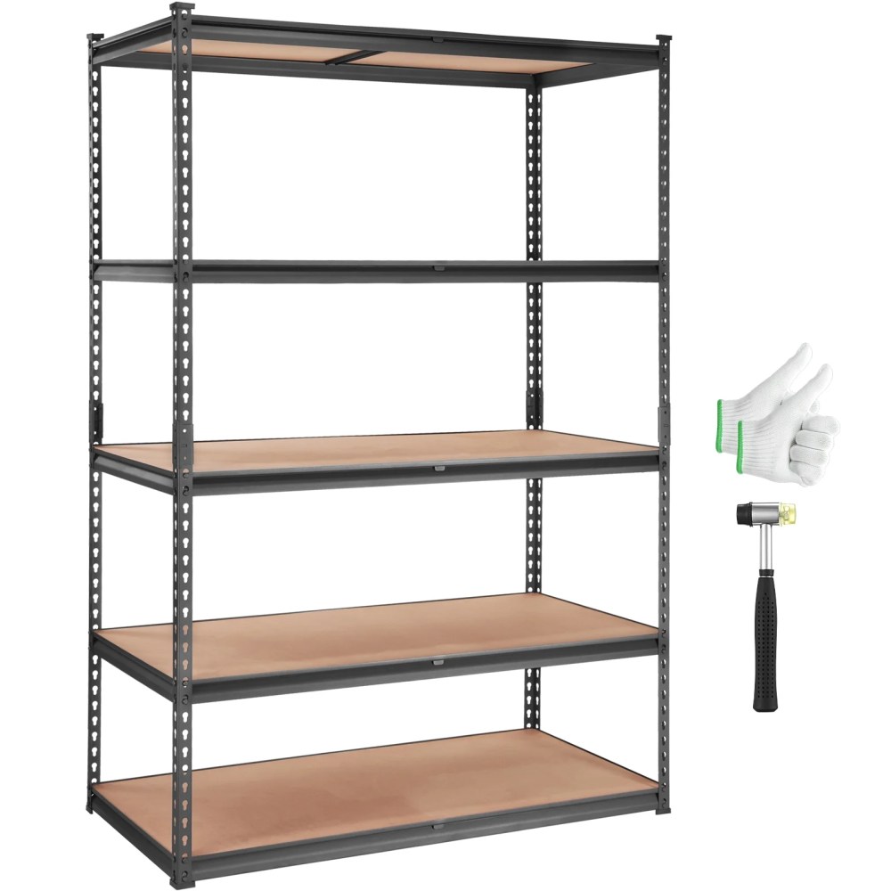 VEVOR Storage Shelving Unit Garage Storage Rack 5-Tier Adjustable 2000 lbs Load