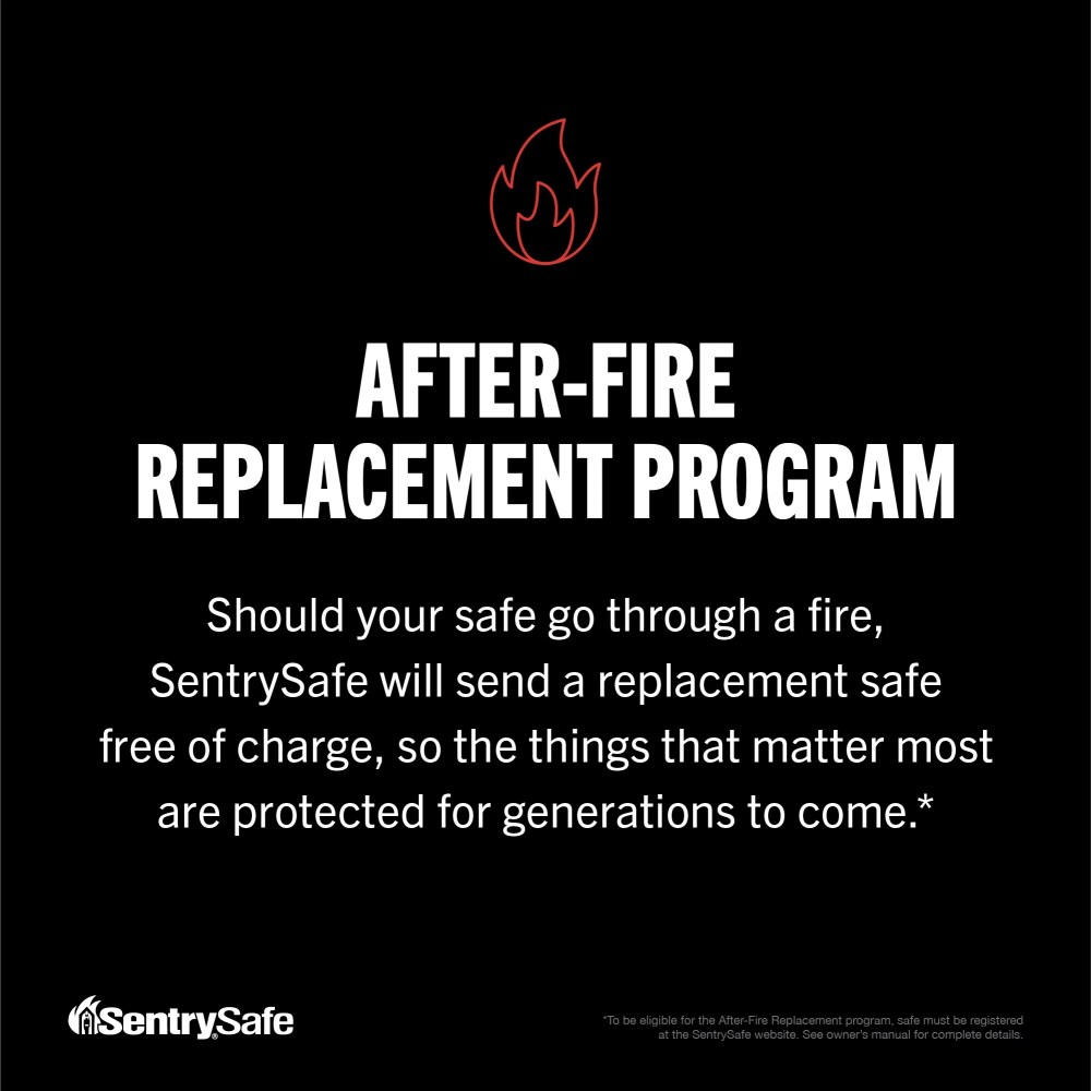 Sentry Safe Home Safe, Fire-Resistant, Water-Resistant with Combination Lock and Override Key - Image 2