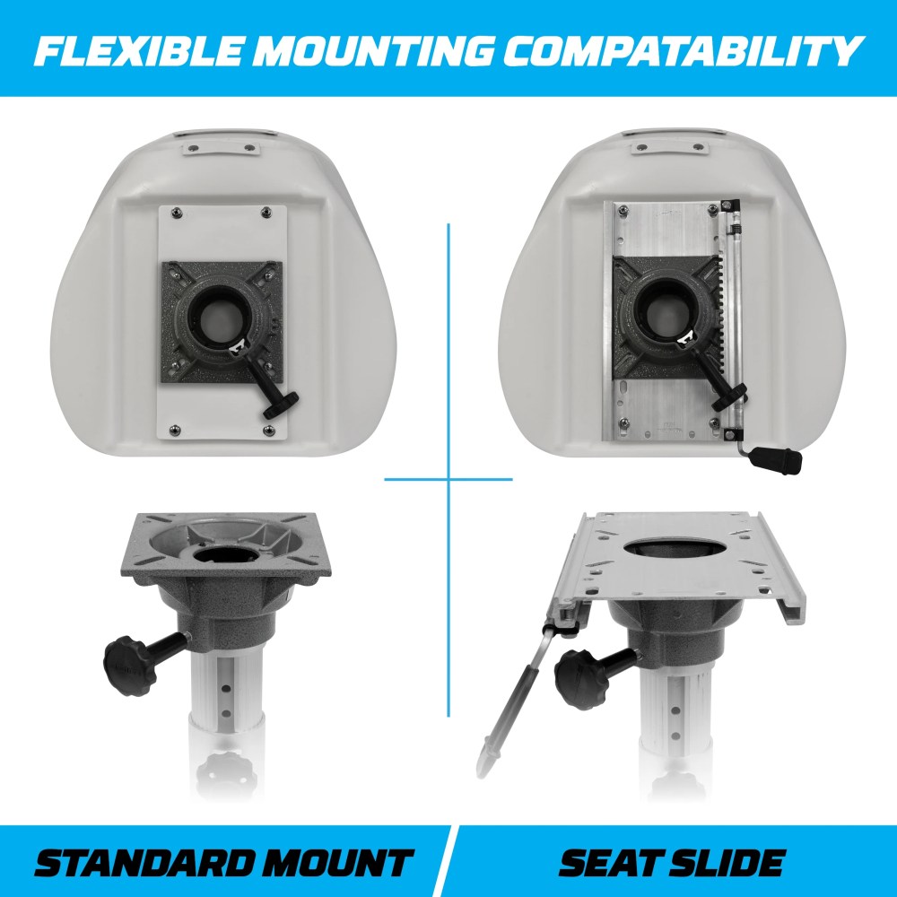 Wise 8WD015-3-710 Standard Compact Pilot Chair with Cushions and Mounting Plate, White - Image 2