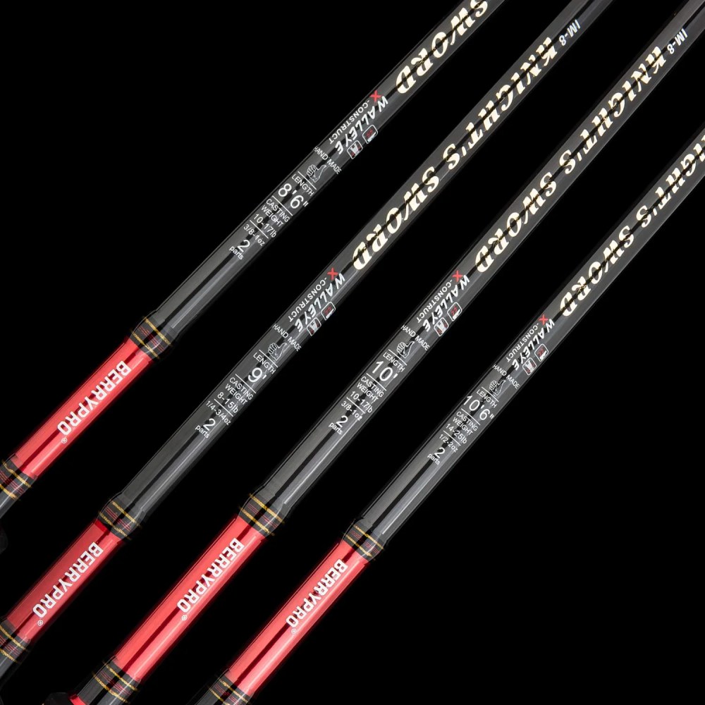 BERRYPRO Salmon Fishing Rod Steelhead Spinning Rod IM8 Carbon Walleye Fishing Rod(9"-2PC) - Image 5
