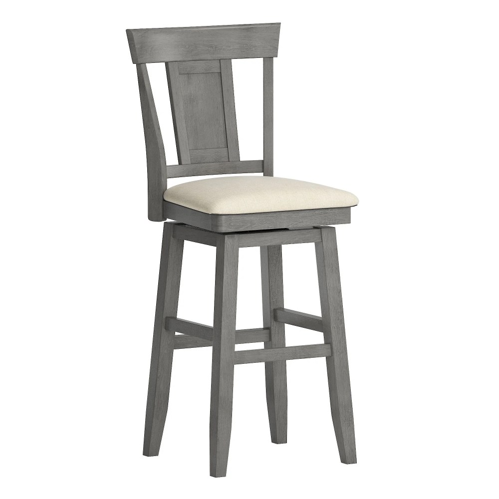 Weston Home Sheena Bar Stool with Swivel,Antique Grey