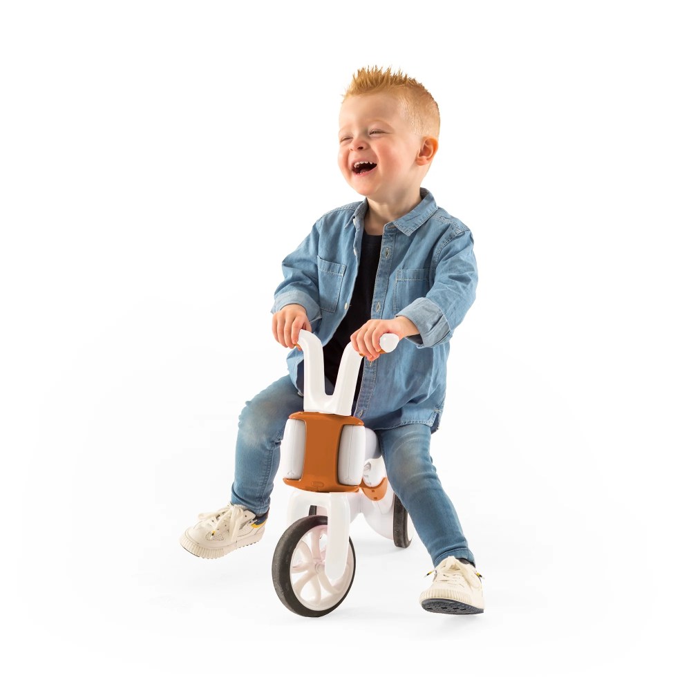 Chillafish Bunzi Gradual Balance Bike and Tricycle, 6 inches, 2-in-1 Ride on Toy for 1-3 Years Old, Silent Non-Marking Wheels, Camel - Image 4