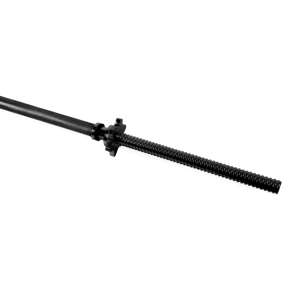 CAP Barbell 60" Regular Solid Threaded Bar, Black - Image 3
