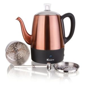 Euro Cuisine Copper 4 Cup Coffee Percolators
