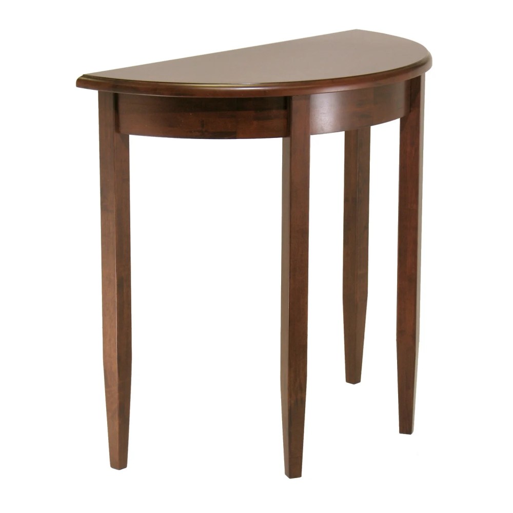 Winsome Concord Half Moon Console Table,Walnut Finish