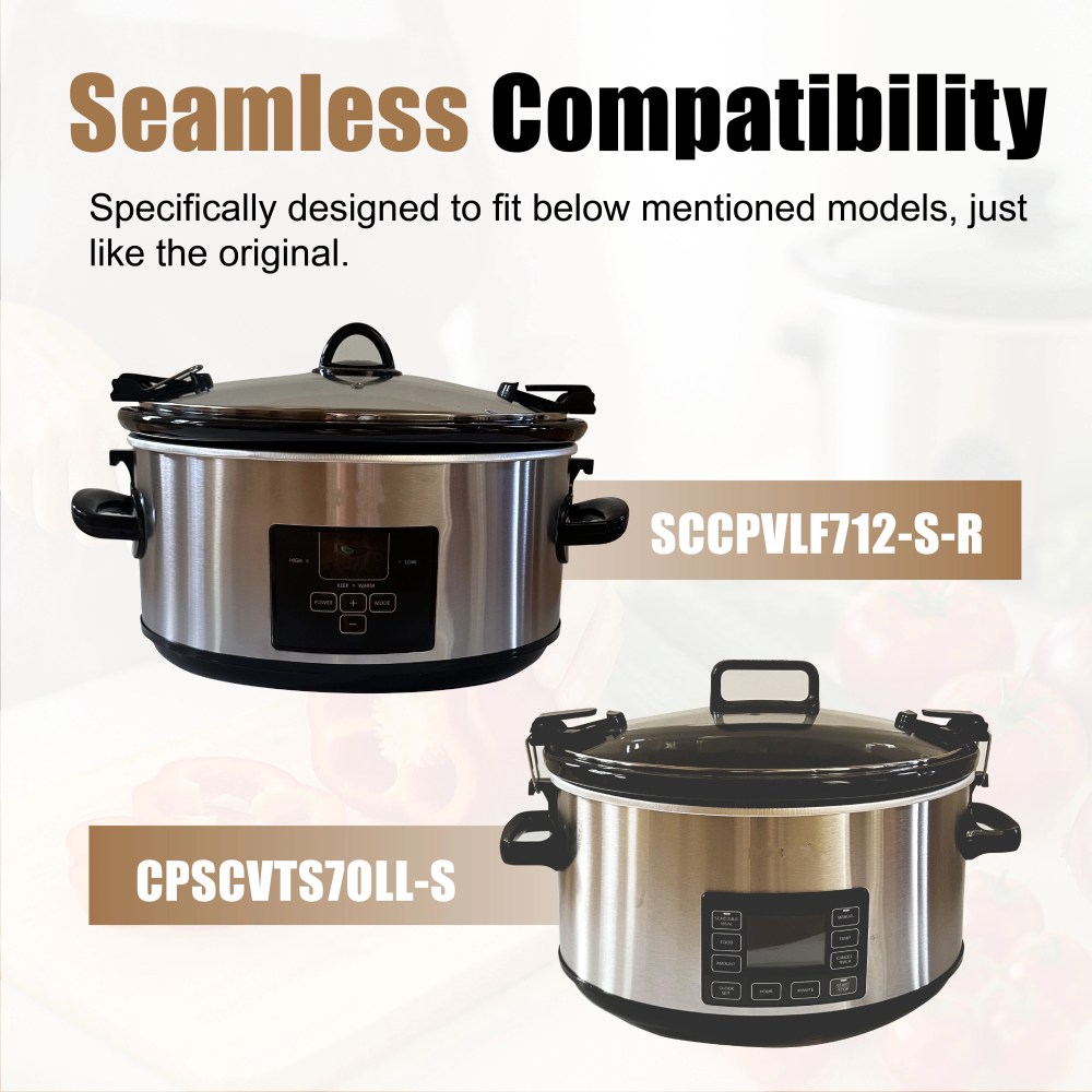 7-Quart Slow Cooker Stoneware Insert pot - Image 5