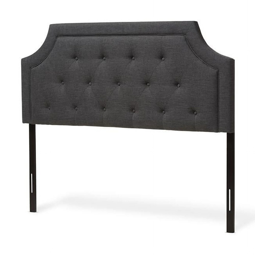Baxton Studio Mars Modern and Contemporary Dark Grey Fabric Full Size Headboard