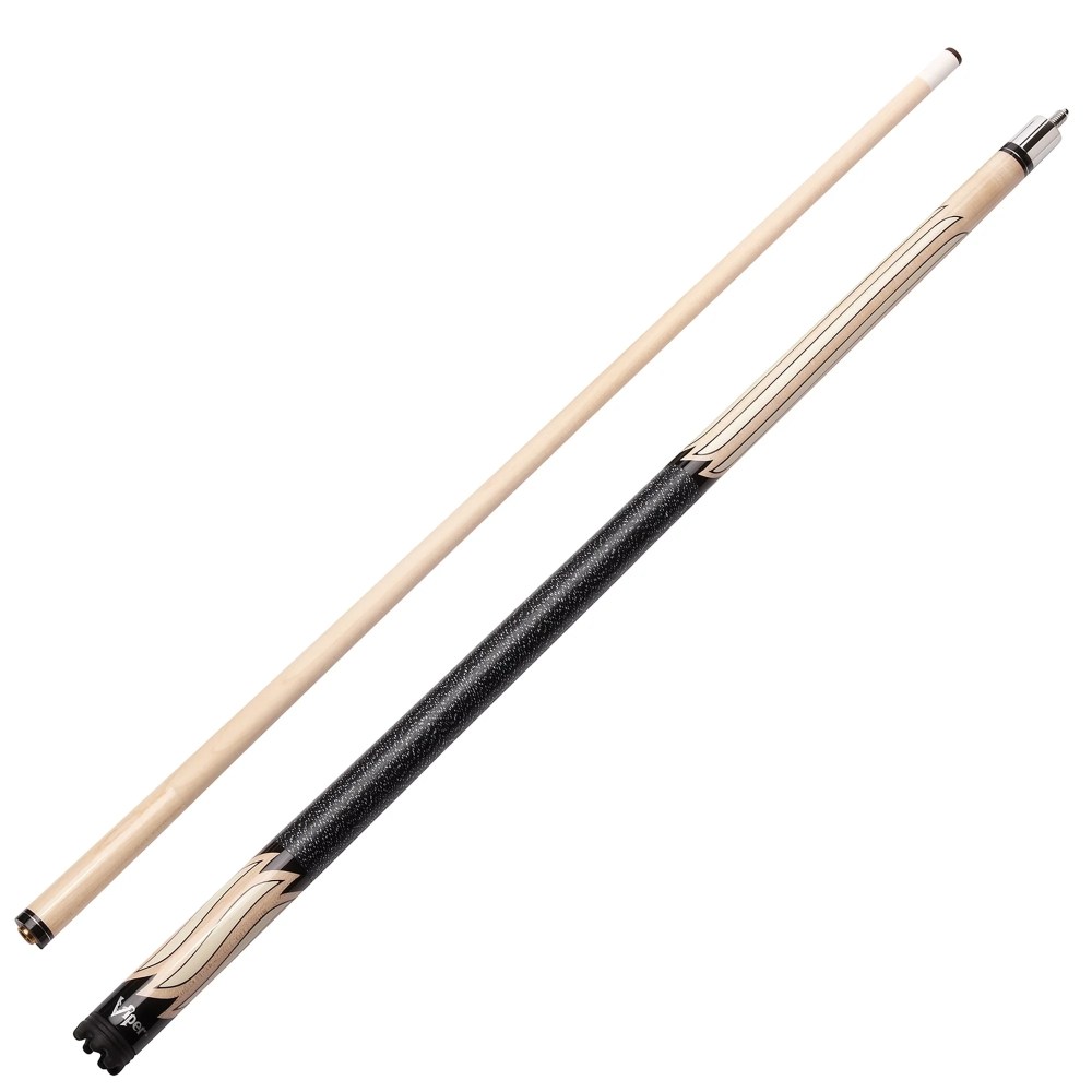 Viper Sinister 58" Billiard/Pool Cue, 2 Piece, White Stripe, 21 Ounce