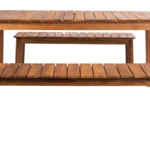 SAFAVIEH Europa Outdoor Patio 3 Piece Dining Set,Natural