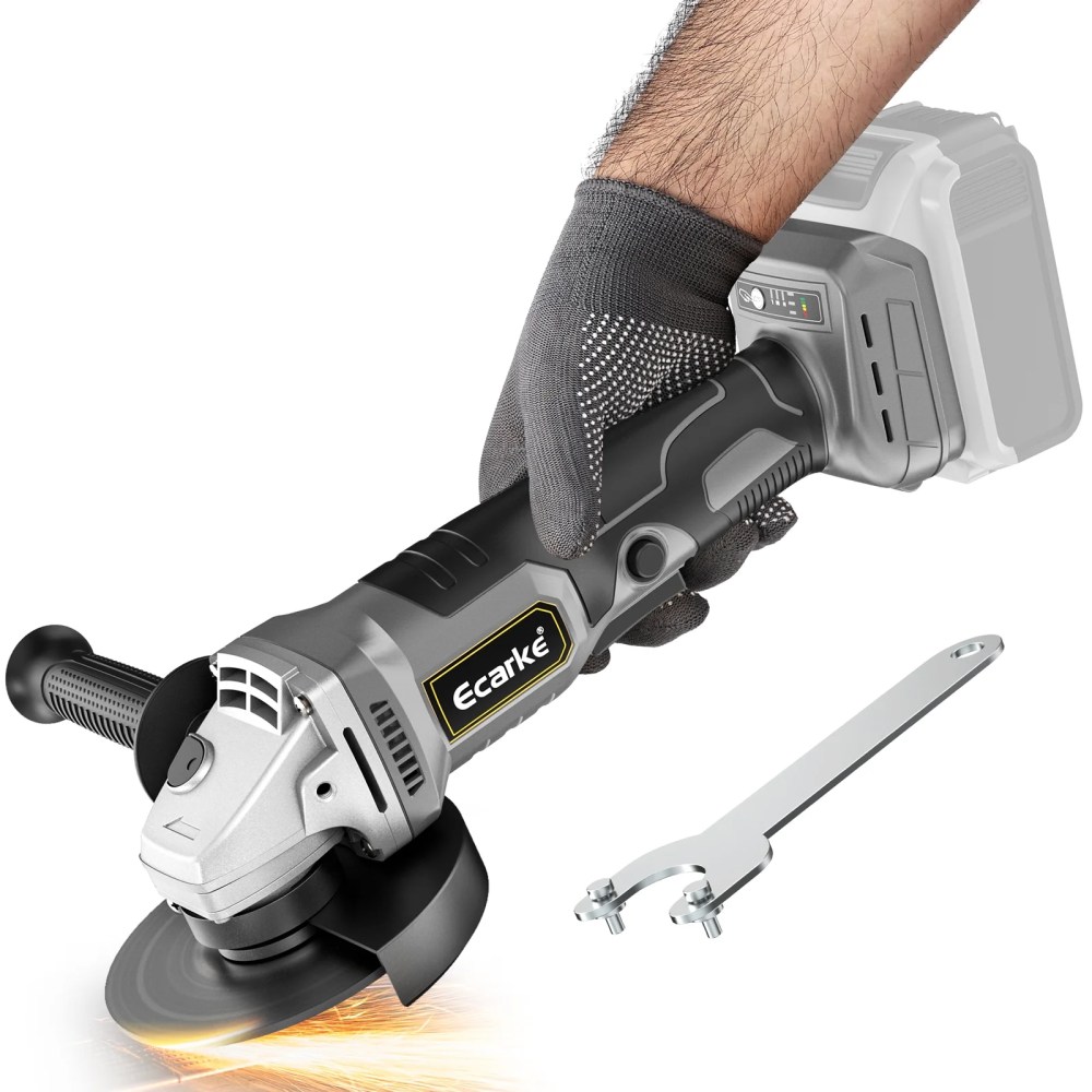 Cordless Angle Grinder for DeWALT 20v Battery: 8500RPM Brushless Grinder Tool- 5/8"-11 Spindle Small Angle Grinder for 4-1/2" Wheels,3 Variable Speed Settings for Cutting,Grinding,Bare Tool