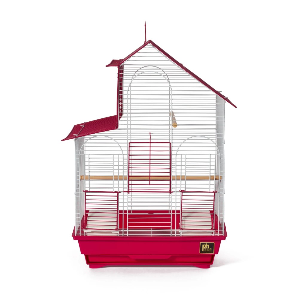 Prevue Pet Products Parakeet House Bird Cage Red SP41614-2 - Image 2