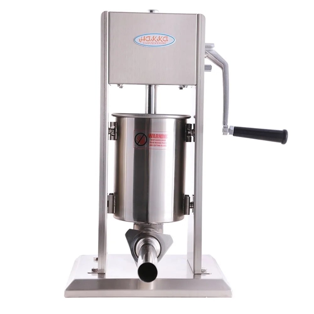 7 Lb Stainless Steel Vertical Sausage Stuffer,2-Speed