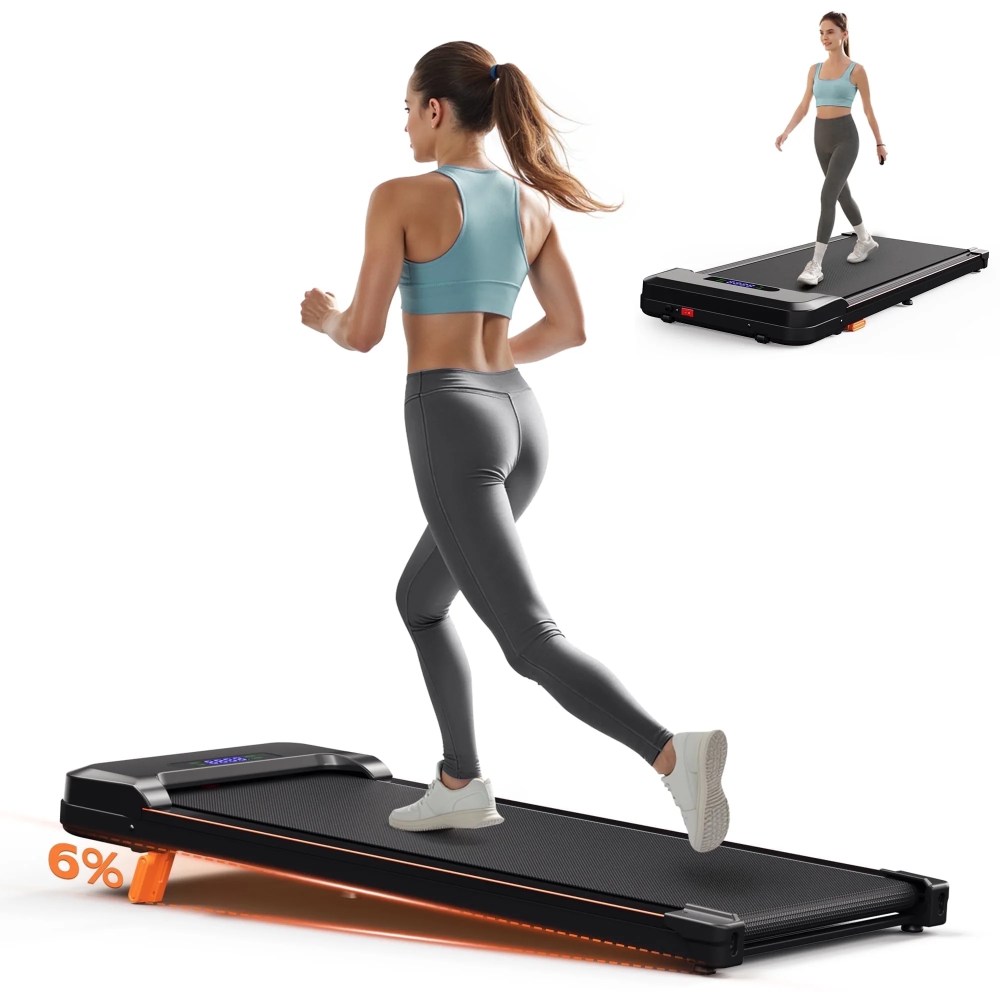 Primy Walking Pad with Incline, Portable Treadmill for Home, 4 in 1 Walking Pad Incline with Remote Control 300LB Capacity, 2.5HP Compact Treadmill with LED Display for Walking and Running