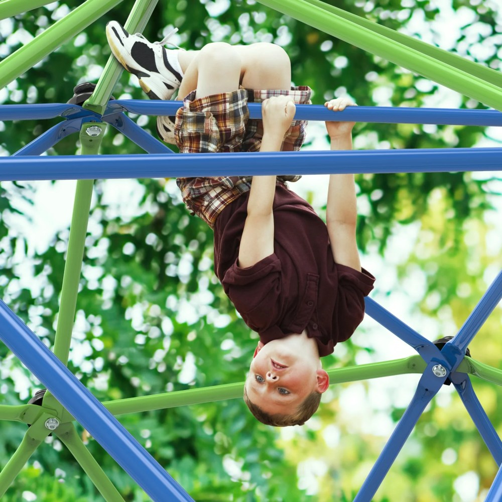 WOSTOO 10FT Climbing Dome, Kids Dome Climber Jungle Gym Outdoor Toddler Play Set for Kids 3-10 Year Outdoor Play , Supports up to 880lbs - Image 2