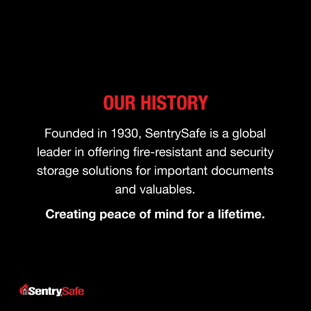 Sentry Safe Home Safe, Fire-Resistant, Water-Resistant with Combination Lock and Override Key - Image 11