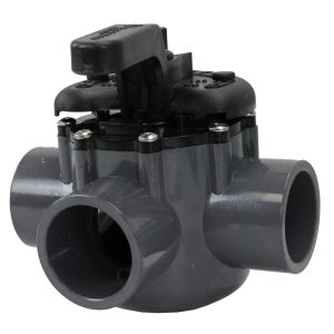 Pentair 263037 1.5" PVC 3-Way Inground Swimming Pool Spa Water Diverter Valve