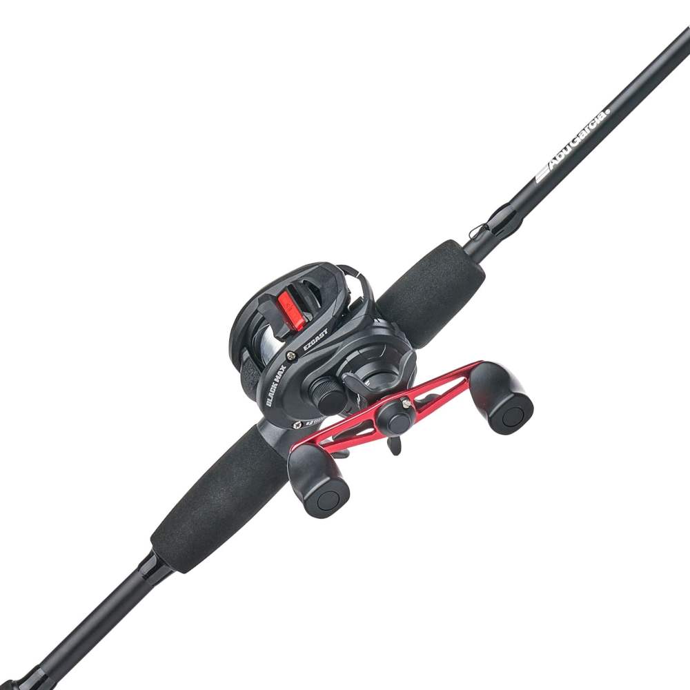 Abu Garcia Max EZ Cast Baitcast Fishing Combo, 6" Medium Rod, Right Handed Reel