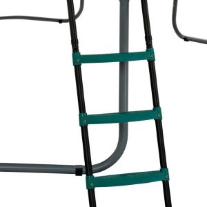 Upper Bounce 42-Inch Trampoline Ladder, 3 Steps, Foldable, Green