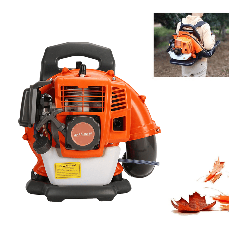 52CC Gas Powered Backpack Leaf Blower,1.7 HP 2-Cycle 550 CFM 200 MPH ,Commercial-Grade Gas Leaf Blower for Landscaping,Snow Removal,and Heavy-Duty Yard Work