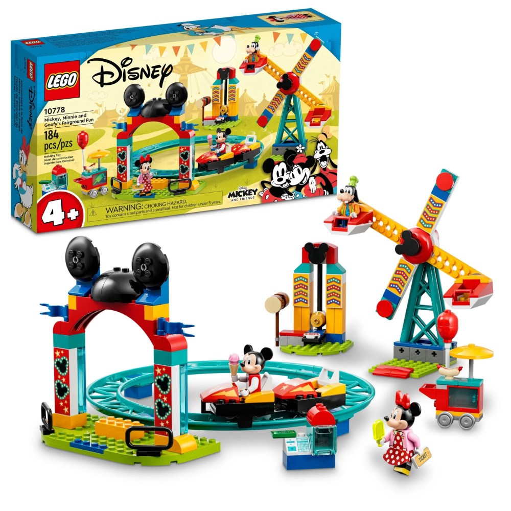 LEGO Disney Mickey and Friends-Mickey, Minnie and Goofy's Fairground Fun Toy Set Set 10778