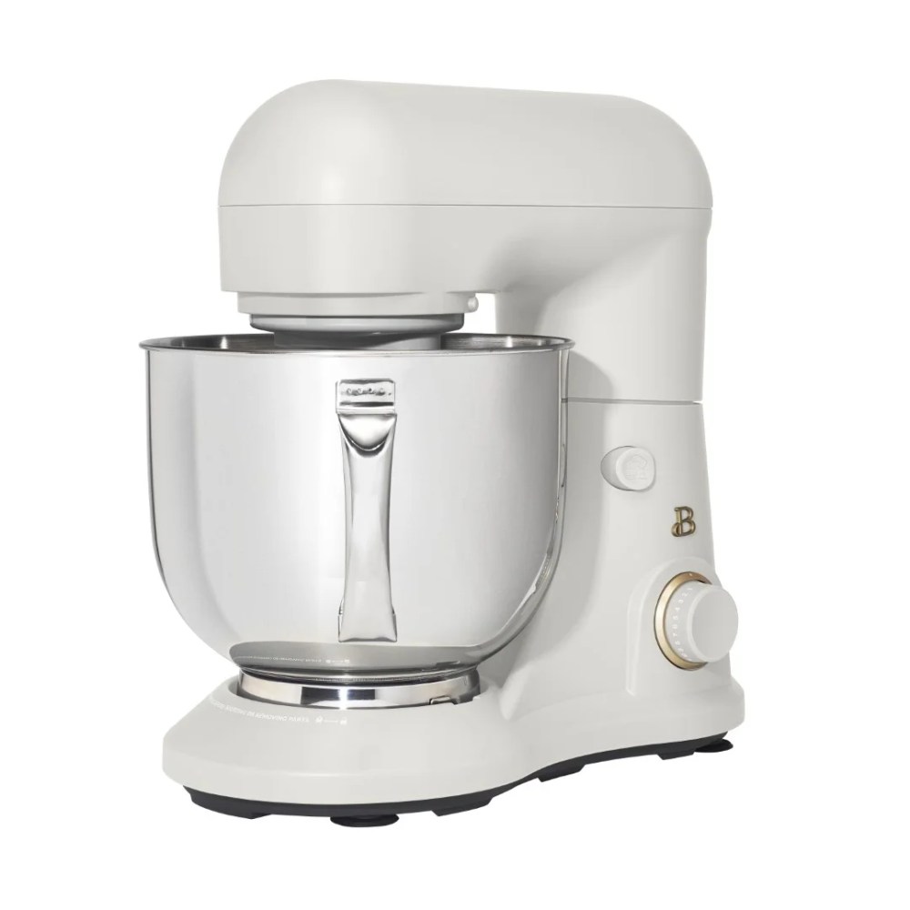 Beautiful 5.3 Qt Stand Mixer,White Icing with Flat Beater,Dough Hook,Balloon Whisk - Image 15