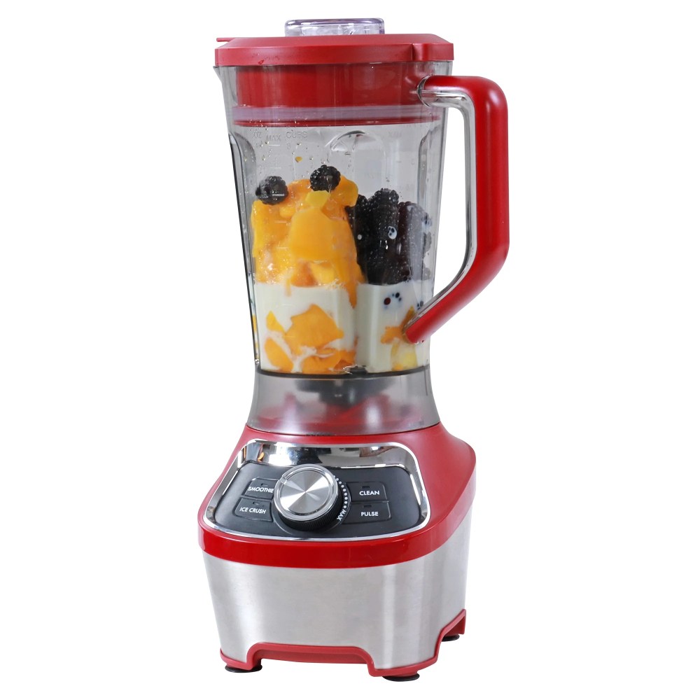Kenmore 64 oz Stand Blender,1200W,Smoothie and Ice Crush Modes,Red