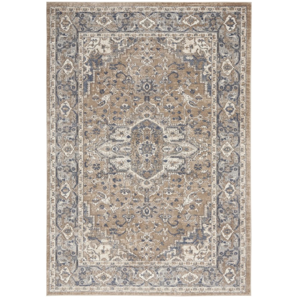 Nourison Concerto French country Beige/Grey 5'3" x 7'3" Area Rug, (57) - Image 4