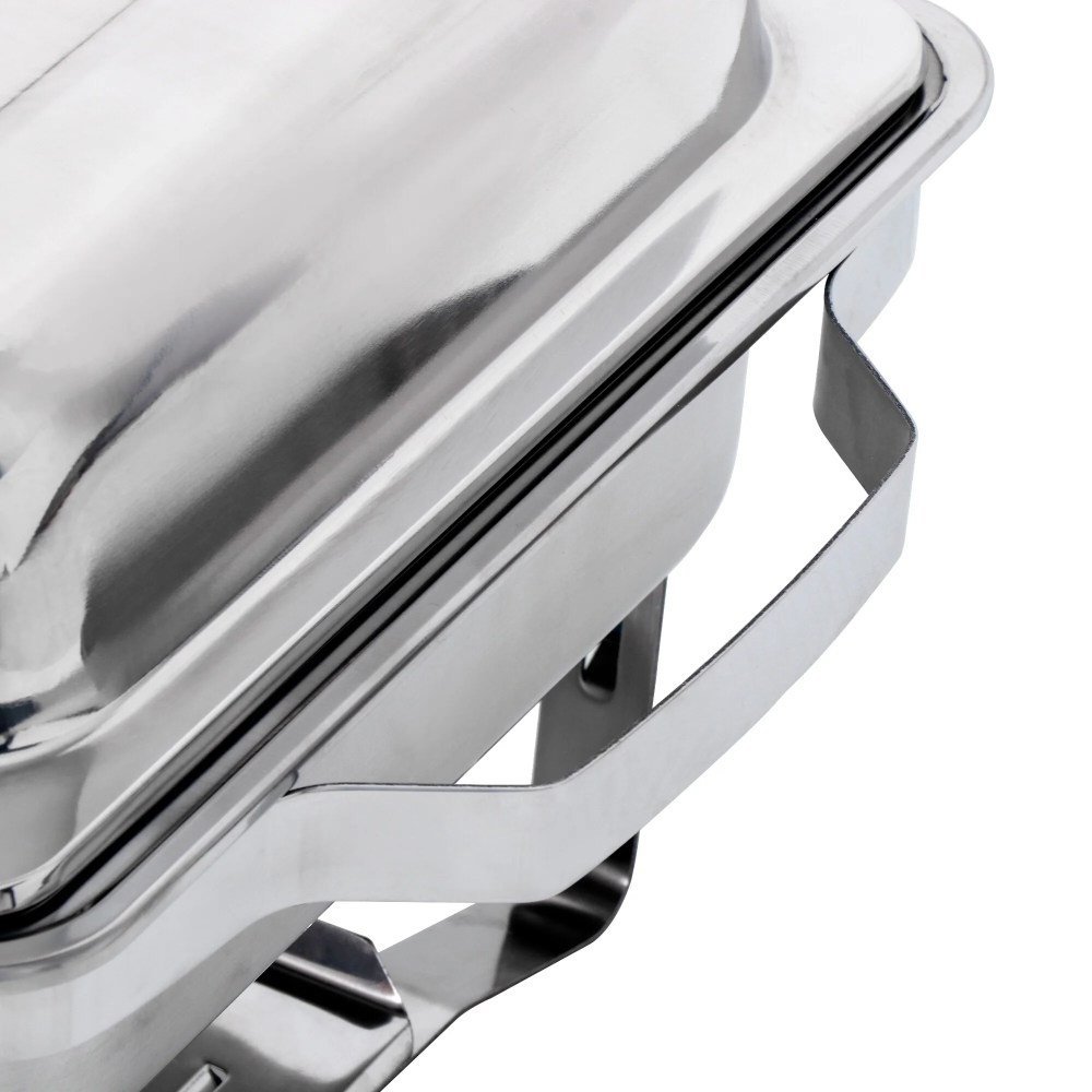ZENSTYLE 4 Pack 8QT Chafing Dish High-Grade Stainless Steel Pans Catering Full Size Includes Food Pan,Water Pan and Fuel Holders - Image 3