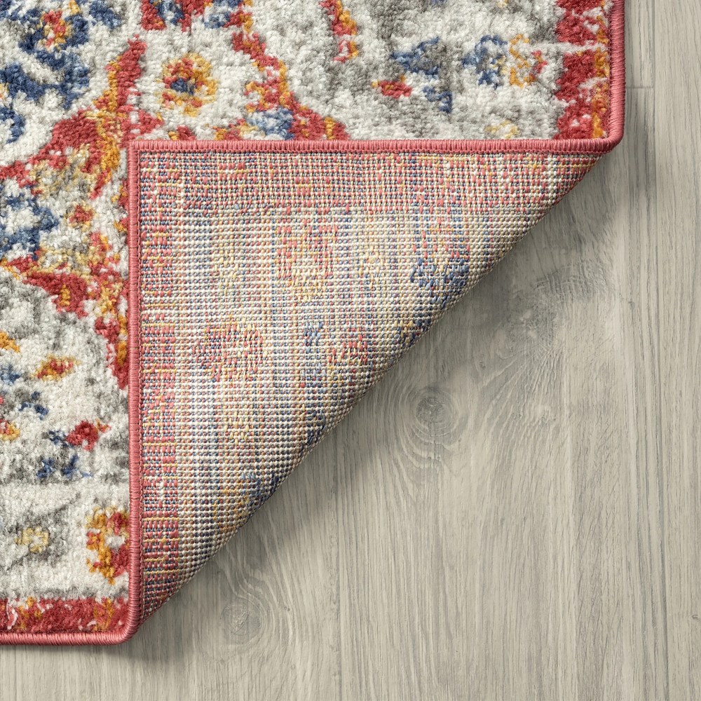 Chelsea Transitional Oriental 5'3" x 7'3" Multicolor Polypropylene Indoor Area Rug, 5" x 7" - Image 3