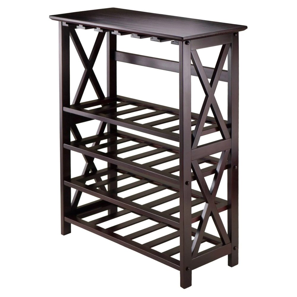 Winsome Rio Display Wine Rack,Espresso Finish