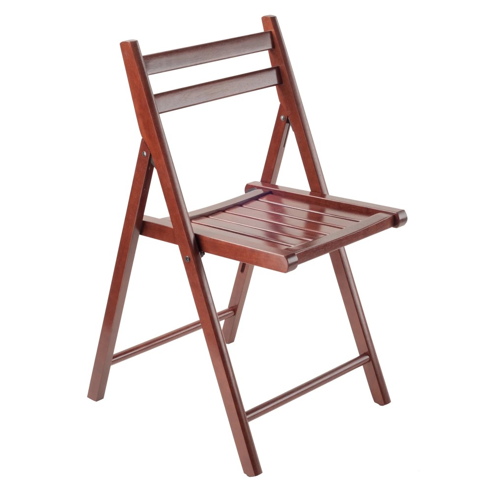 Winsome Robin 4-PC Folding Chair Set,Walnut Finish - Image 6