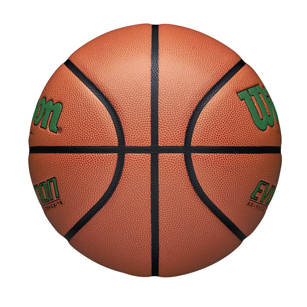 Wilson Evolution Indoor Game Basketball - Green, Size 7 - 29.5" - Image 3