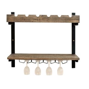 Alaterre Pomona Wall Shelving with Wine Storage