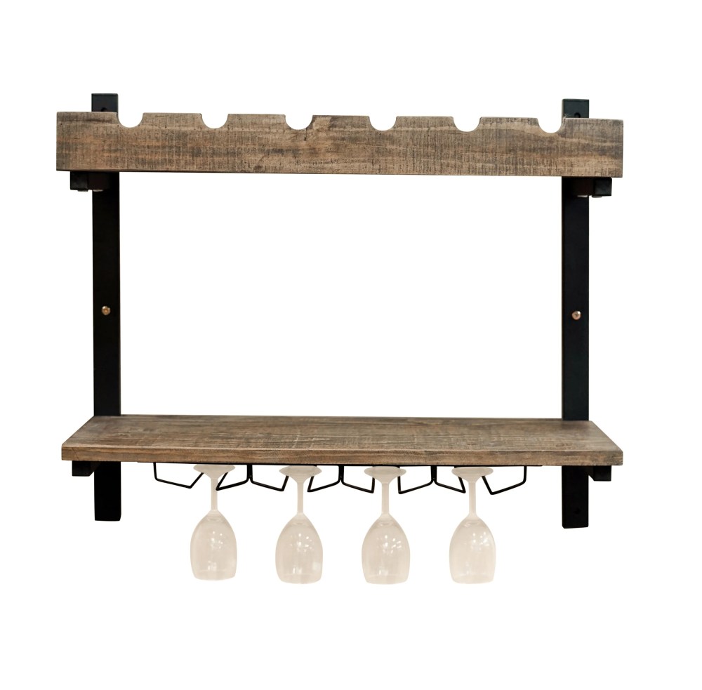 Alaterre Pomona Wall Shelving with Wine Storage