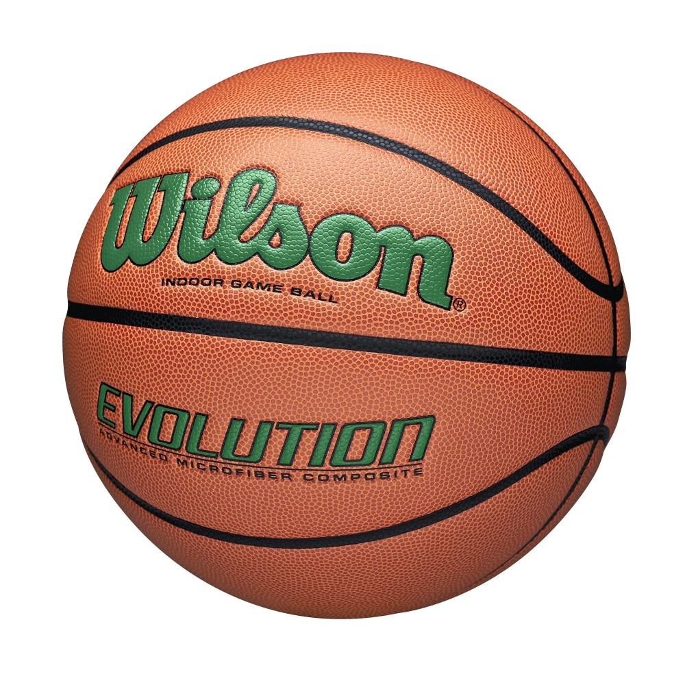Wilson Evolution Indoor Game Basketball - Green, Size 7 - 29.5" - Image 6