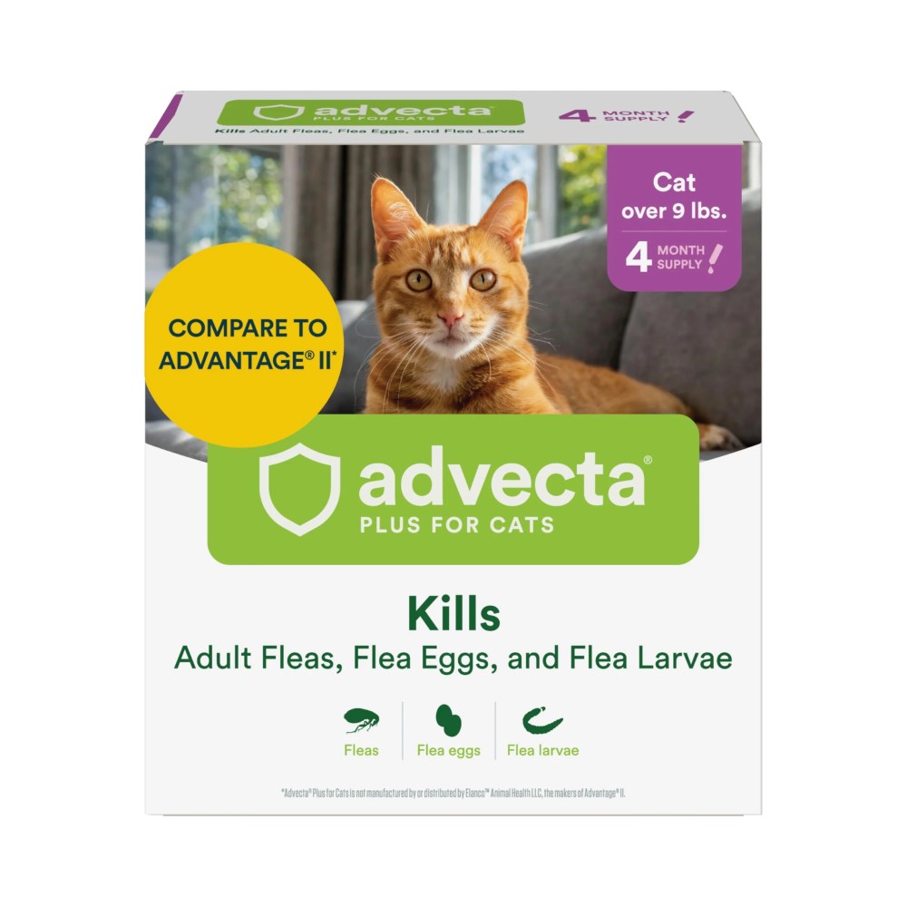 (3 pack) Advecta II Flea Treatment for Large Cat, 4 Monthly Treatments - Image 2