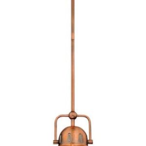 Westinghouse Boswell LED Mini Pendant Washed Copper Finish Frosted Prismatic Lens