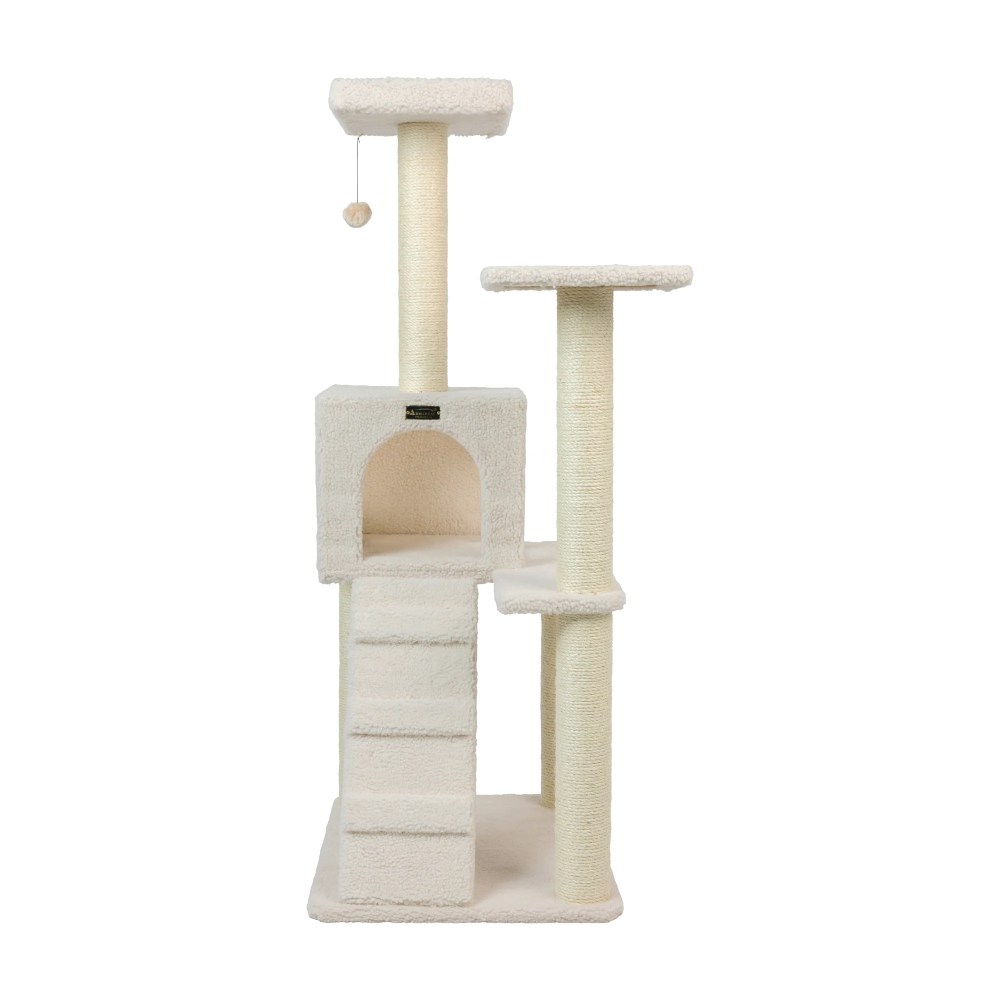 Armarkat Classic Cat tree B5301 53 Inch, Ivory