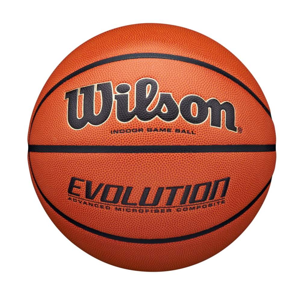 Wilson Evolution Indoor Game Basketball - Black,  Size 7 - 29.5"