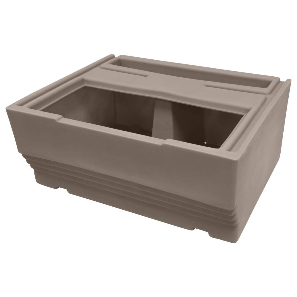 Wise BM1143-1B-1725 Premier Series Pontoon 27-Inch Bench Base Only, Mocha Java