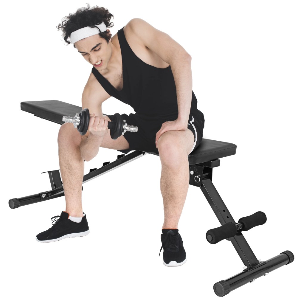 ZenSports Adjustable Weight Bench-Foldable Utility Workout Bench 700LBs Capacity