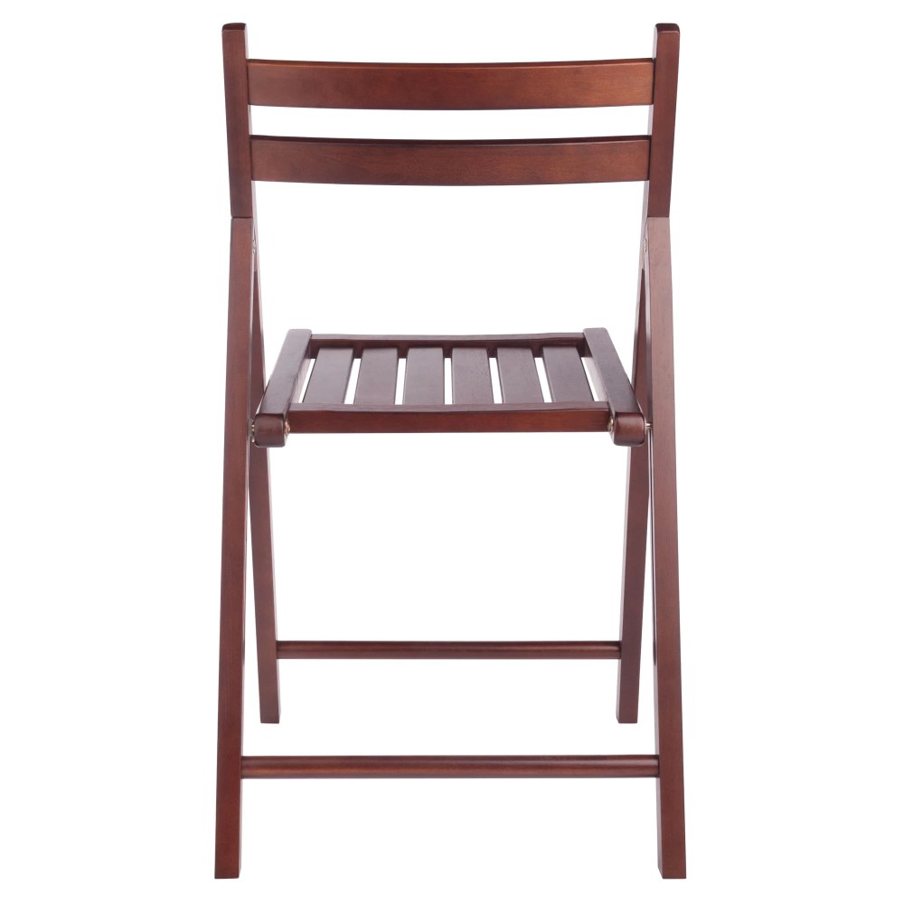 Winsome Robin 4-PC Folding Chair Set,Walnut Finish - Image 4