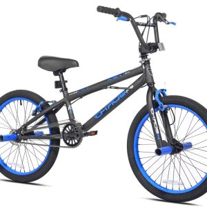 20" Kent Bicycle Chaos Boy's Child Bicycle, Matte Black and Blue
