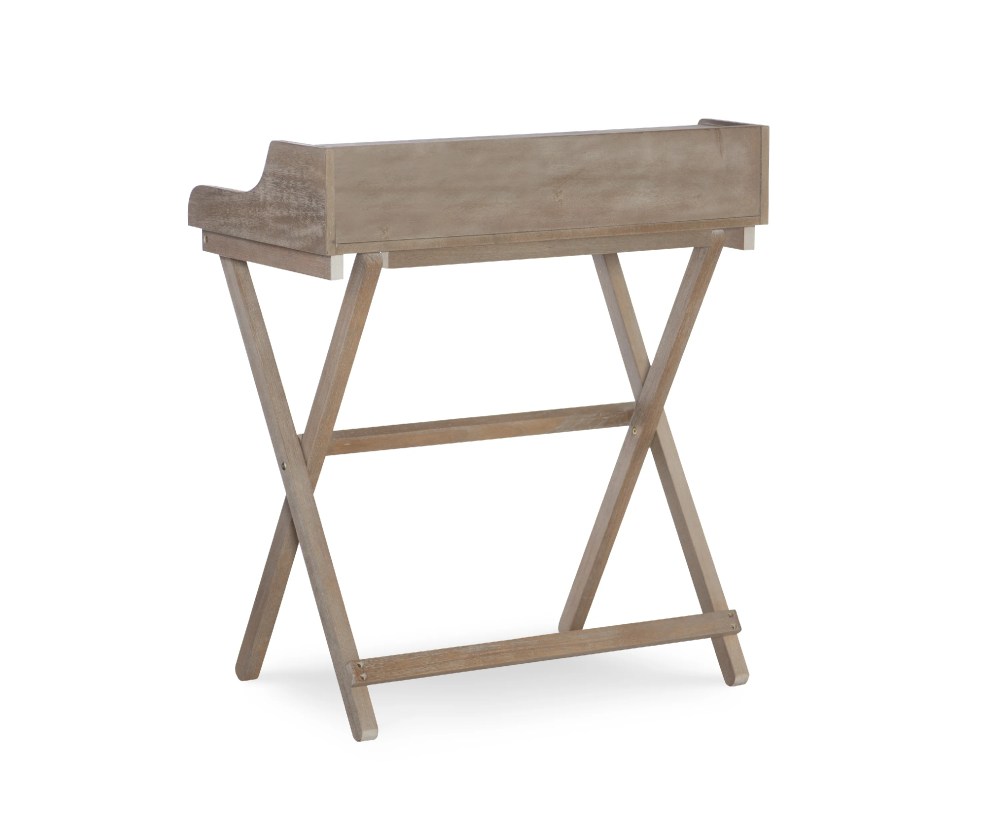 Linon Coy Folding Desk,34.25" Tall,Rustic Brown Finish - Image 10
