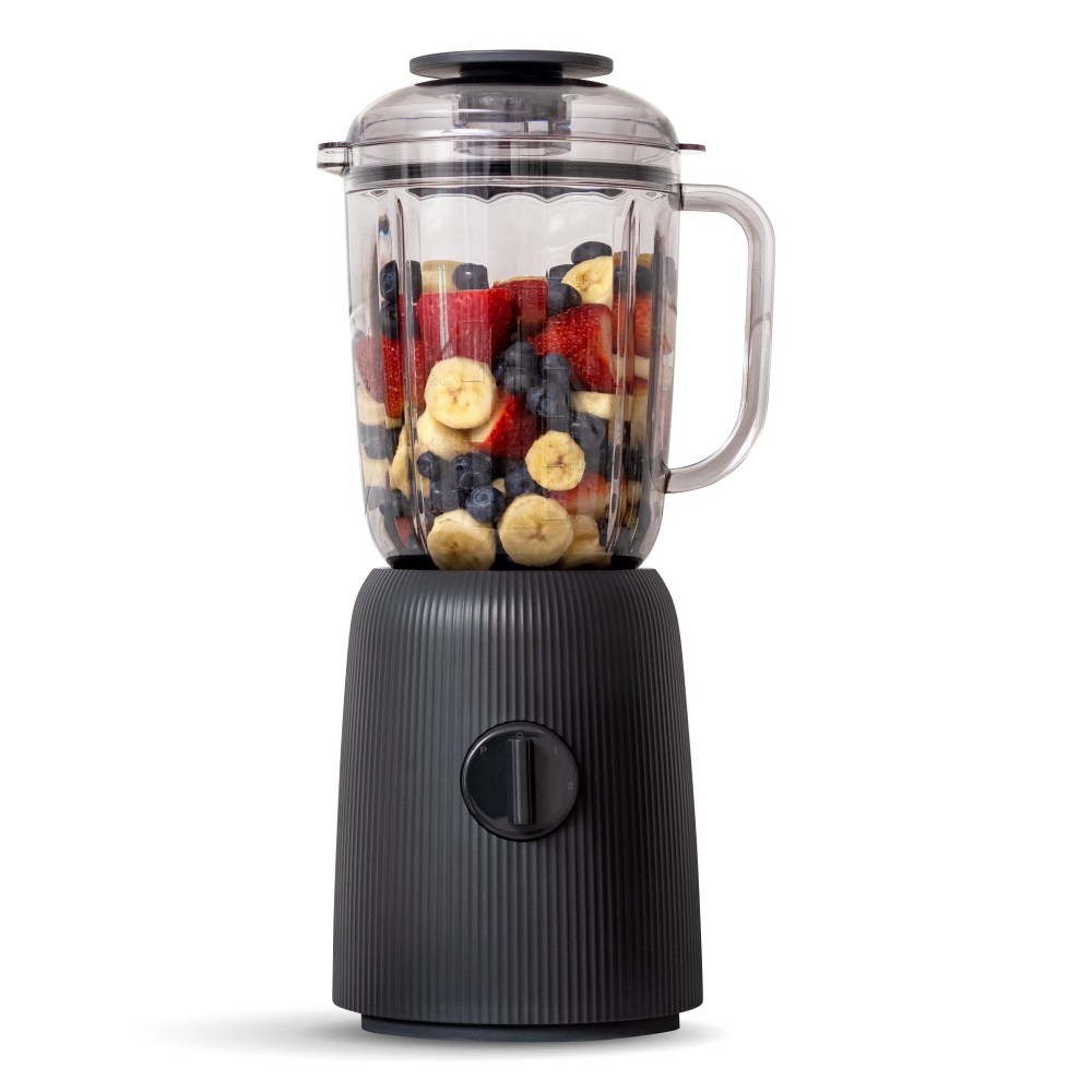 IRIS USA 3-Speed High-Power Professional-grade Countertop & Kitchen Blender - 50 oz Tritan Jar,Titanium-Coated Stainless Steel -Blades,Charcoal Black -for Smoothies,Frozen Drinks,Protein Shakes - Image 2