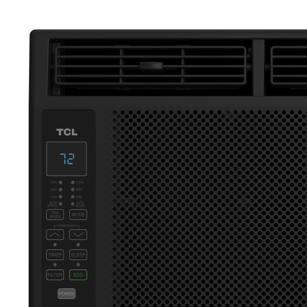 TCL 5, 000 BTU Window Air Conditioner (Black) - 150 Sq ft, LED Display, Included Remote, Compact, Dorm Friendly - W5W3M-B - Image 9