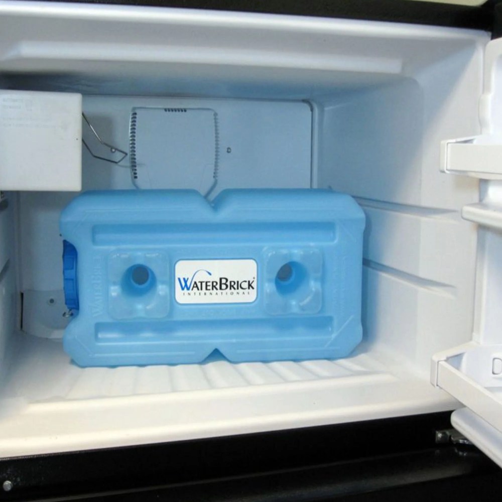 WaterBrick Stackable 3.5 Gallon Blue Water & Food Storage Container - 4 Pack - Image 10