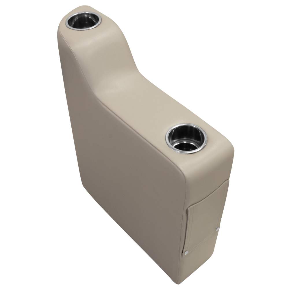 Wise 3010-1725 Premier Series Pontoon Right Radius Arm Rest,  Mocha Java