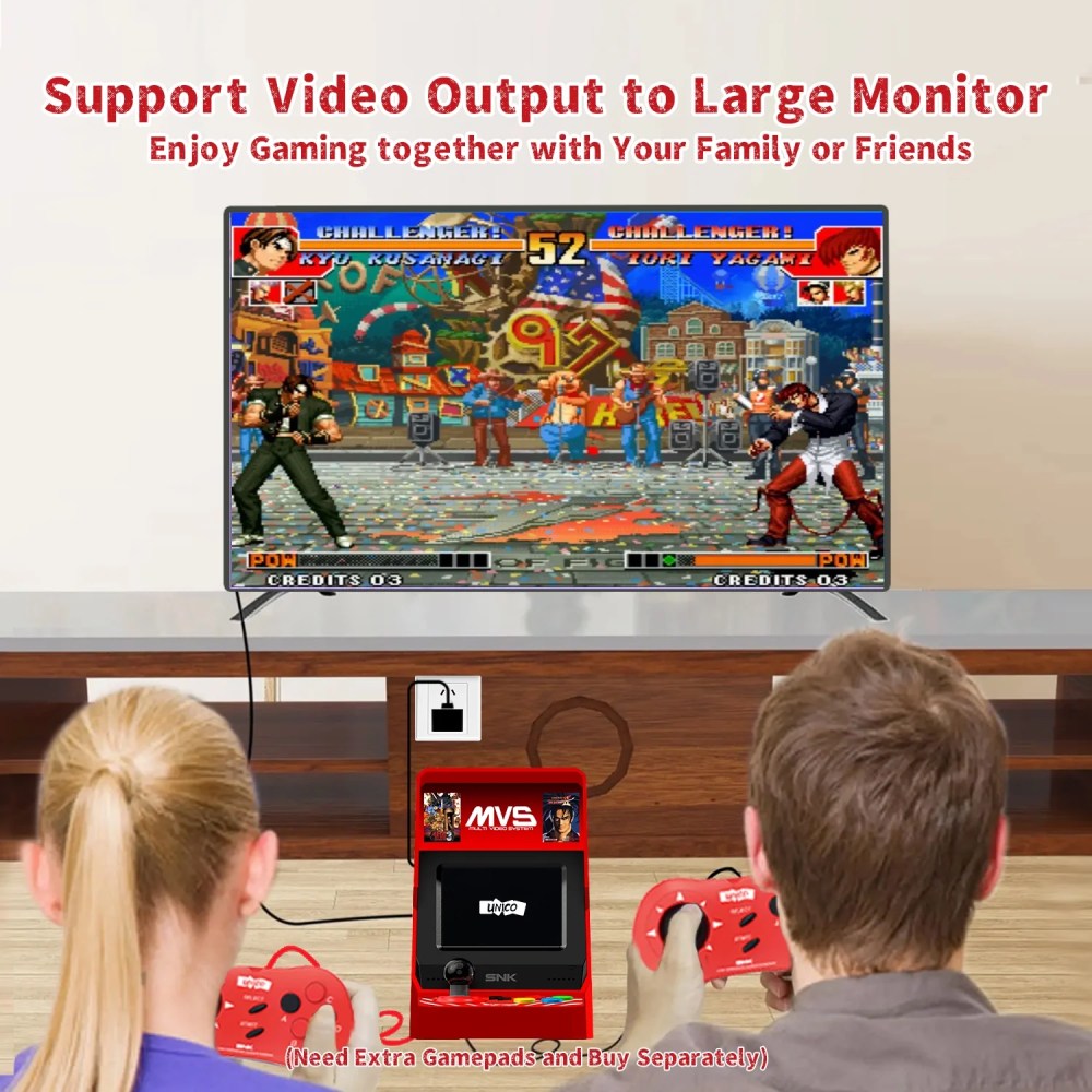 UNICO MVS Mini Arcade Bartop with 45 SNK Classic Games, Such as The King of Fighters, Metal Slug - Image 6
